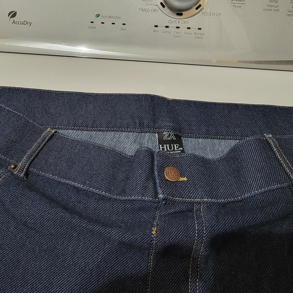 HUE DARK DENIM LEGGINGS